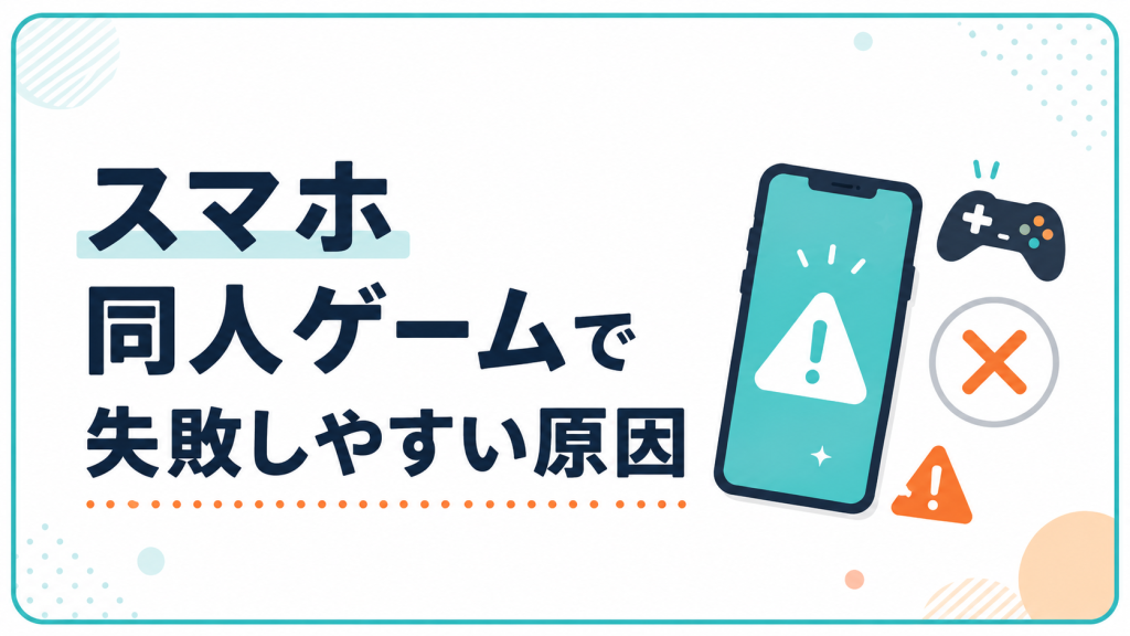 スマホ同人ゲームで失敗しやすい原因